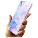 Light Blue Galaxy Pattern Design Slim TPU Phone Case for iPhone SE 8 7 Plus