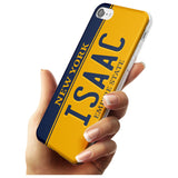 New York License Plate Black Impact Phone Case for iPhone SE 8 7 Plus