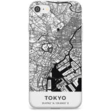 Map of Tokyo, Japan Slim TPU Phone Case for iPhone SE 8 7 Plus