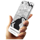 Map of Jacksonville, Florida Slim TPU Phone Case for iPhone SE 8 7 Plus