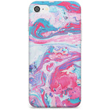 Pink, Blue & Purple Marbled Paper Pattern