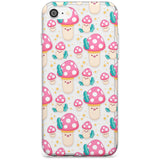 Cute Mushrooms Pattern Slim TPU Phone Case for iPhone SE 8 7 Plus