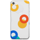 Abstract Mixed Circles Slim TPU Phone Case for iPhone SE 8 7 Plus