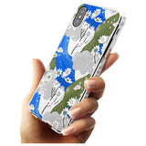 Blue & Grey Daisies Pattern iPhone Case   Phone Case - Case Warehouse