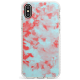 Red & Blue Acid Wash Tie-Dye Pattern Impact Phone Case for iPhone X XS Max XR