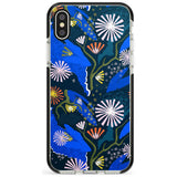 Dark Botanicals Abstract Pattern iPhone Case  Black Impact Phone Case - Case Warehouse