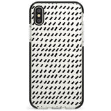 Hand Drawn Lines Pattern Black Impact Phone Case for iPhone X XS Max XR