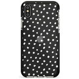 Messy White Dot Pattern Pink Fade Impact Phone Case for iPhone X XS Max XR