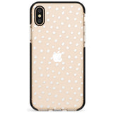 Messy White Dot Pattern Pink Fade Impact Phone Case for iPhone X XS Max XR