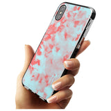 Red & Blue Acid Wash Tie-Dye Pattern Black Impact Phone Case for iPhone X XS Max XR