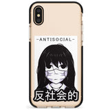 Anti-Social Black Impact Phone Case for iPhone X XS Max XR