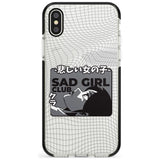 Sad Girl Club Black Impact Phone Case for iPhone X XS Max XR