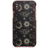 Large Suns, Moons & Clouds Pink Fade Impact Phone Case for iPhone X XS Max XR