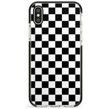 Black Checkered iPhone Case  Black Impact Phone Case - Case Warehouse