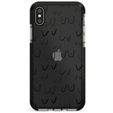 Boob Pattern (Black) Pink Fade Impact Phone Case for iPhone X XS Max XR