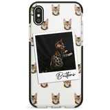 Personalised Bengal Cat Photo Black Impact Phone Case for iPhone X XS Max XR