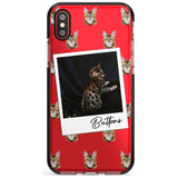 Personalised Bengal Cat Photo Black Impact Phone Case for iPhone X XS Max XR