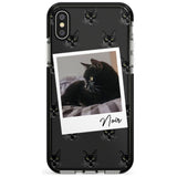 Personalised Bombay Cat Photo Black Impact Phone Case for iPhone X XS Max XR