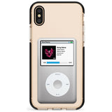 Personalised Classic iPod Black Impact Phone Case for iPhone X XS Max XR