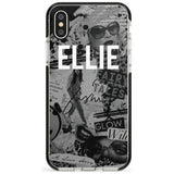 Grey Scale Fashion Collage iPhone Case  Black Impact Custom Phone Case - Case Warehouse