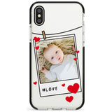 Love Instant Film Pink Fade Impact Phone Case for iPhone X XS Max XR