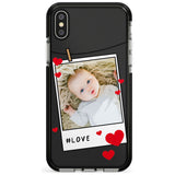 Love Instant Film Pink Fade Impact Phone Case for iPhone X XS Max XR