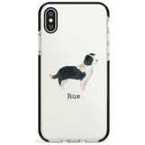 Border Collie Pink Fade Impact Phone Case for iPhone X XS Max XR