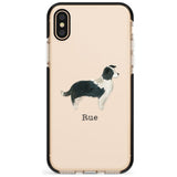 Border Collie Pink Fade Impact Phone Case for iPhone X XS Max XR