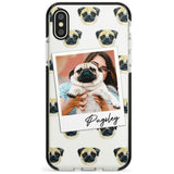 Pug - Custom Dog Photo Pink Fade Impact Phone Case for iPhone X XS Max XR