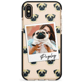 Pug - Custom Dog Photo Pink Fade Impact Phone Case for iPhone X XS Max XR