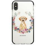 Yellow Labrador Retriever Dog Portrait Black Impact Phone Case for iPhone X XS Max XR