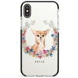 Chihuahua - Watercolour Dog Portrait Black Impact Phone Case for iPhone X XS Max XR