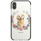 Golden Retriever - Watercolour Dog Portrait Black Impact Phone Case for iPhone X XS Max XR