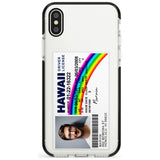 Personalised Hawaii Driving License Black Impact Phone Case for iPhone X XS Max XR