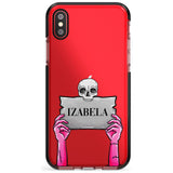 Personalised Grave Plaque Black Impact Phone Case for iPhone X XS Max XR