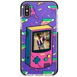 Personalised Retro Game Photo Case Black Impact Phone Case for iPhone X XS Max XR