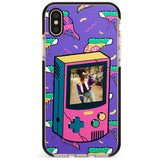 Personalised Retro Game Photo Case Black Impact Phone Case for iPhone X XS Max XR