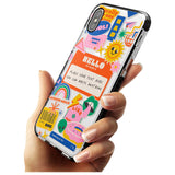 Custom Nostalgia Sticker Mix #2 Pink Fade Impact Phone Case for iPhone X XS Max XR