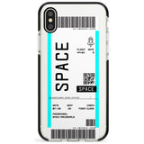 Space Custom Space Travel Ticket iPhone Case  Black Impact Custom Phone Case - Case Warehouse