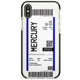 Mercury Custom Space Travel Ticket iPhone Case  Black Impact Custom Phone Case - Case Warehouse