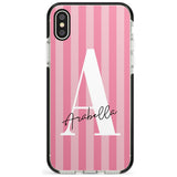 Pink on Pink Stripes iPhone Case  Black Impact Custom Phone Case - Case Warehouse