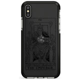 The Emperor Tarot Card - Transparent Pink Fade Impact Phone Case for iPhone X XS Max XR