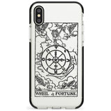 Wheel of Fortune Tarot Card - Transparent Pink Fade Impact Phone Case for iPhone X XS Max XR