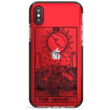 The Moon Tarot Card - Transparent Pink Fade Impact Phone Case for iPhone X XS Max XR