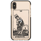 Strength Tarot Card - Transparent Pink Fade Impact Phone Case for iPhone X XS Max XR