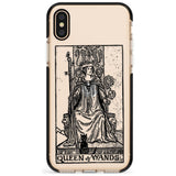 Queen of Wands Tarot Card - Transparent Pink Fade Impact Phone Case for iPhone X XS Max XR