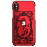 The World Tarot Card - Transparent Pink Fade Impact Phone Case for iPhone X XS Max XR