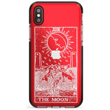 The Moon Tarot Card - White Transparent Pink Fade Impact Phone Case for iPhone X XS Max XR