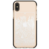 The Empress Tarot Card - White Transparent Pink Fade Impact Phone Case for iPhone X XS Max XR