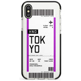 Tokyo Boarding Pass iPhone Case  Black Impact Custom Phone Case - Case Warehouse